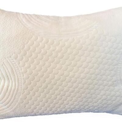 Organic Shredded Latex Pillow with Organic Cotton Cover (Standard Size), Bed Pillow for Sleeping, Neck Pain Relief, Head Support, Side Back Stomach Sleeper, Soft and Breathable