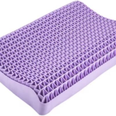 Without Pressing Pillow Gel Relieved Skin -Friendly Grid Core Pillow Core Pillow Silicone Bonding Cervical Spine Pillow Deep Sleep Pillow(A)
