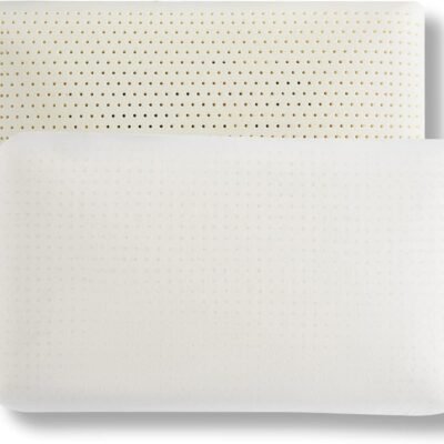 Natural Latex Pillow Sleeping Bed Pillow, Medium Firmness Latex Pillow for Side, Back, and Stomach Sleepers, Removable Breathable Cotton Cover ( Size)