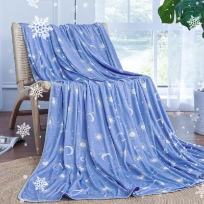 Cooling Blanket Twin Size (60"x80") - Cooling Blankets for Hot Sleepers - Q-Max >0.45 Decorative Lightweight Breathable Summer Cold Blankets for Sleeping Night Sweats to Keep Cool - Dark Blue